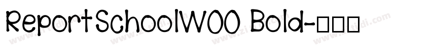 ReportSchoolW00 Bold字体转换